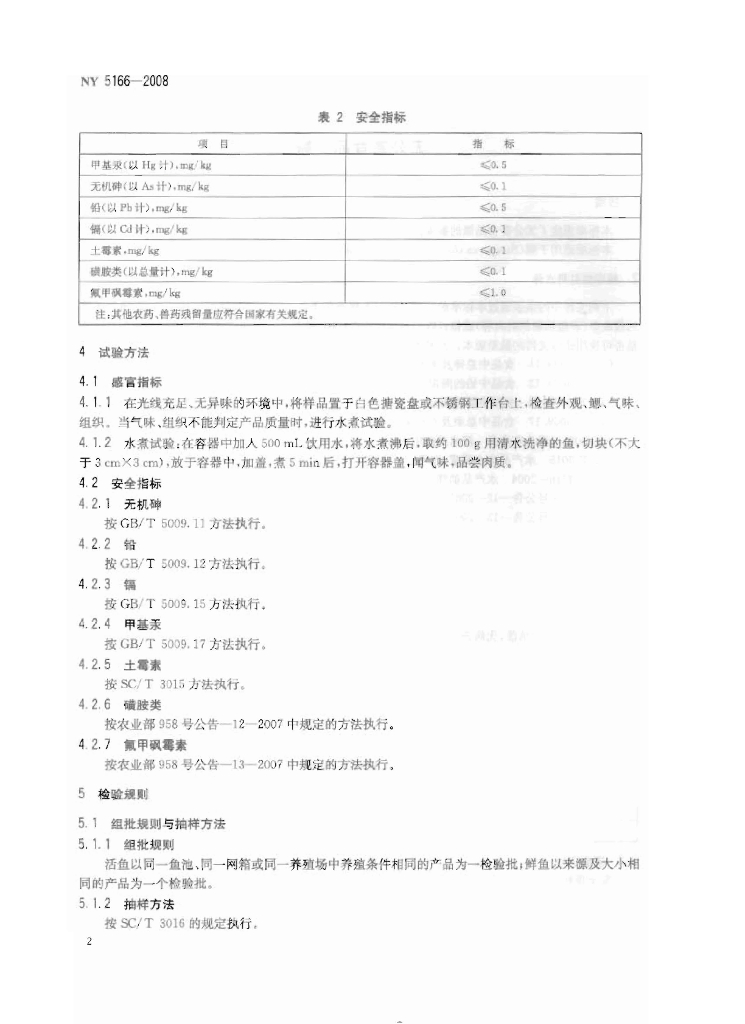 NY 5166-2008 标准预览