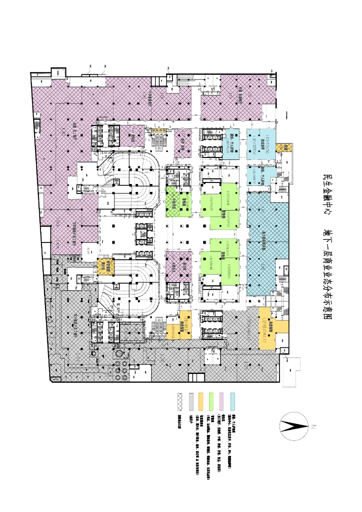 波西努姆：地下一层平面图-带租控：Model