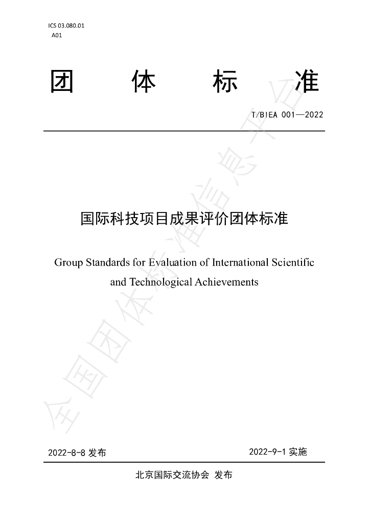 T/BIEA 001-2022 标准预览