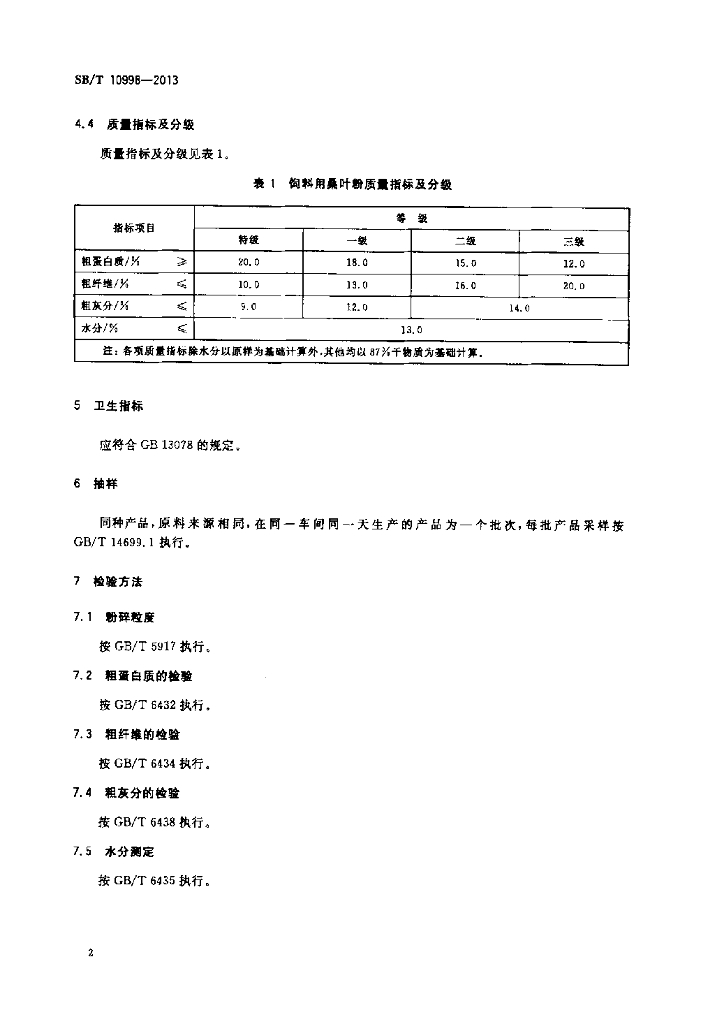 SB/T 10998-2013 标准预览