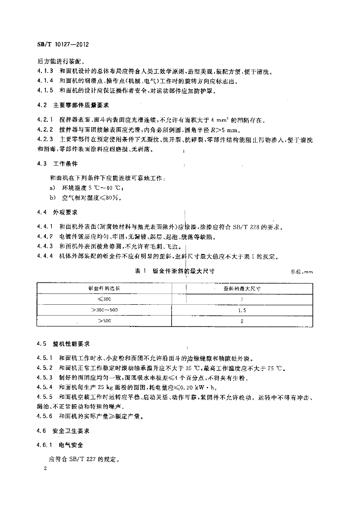 SB/T 10127-2012 标准预览