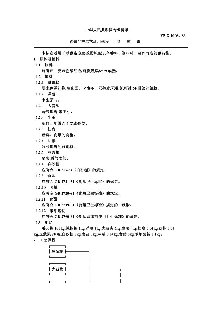 ZB X 10064-1986 标准预览