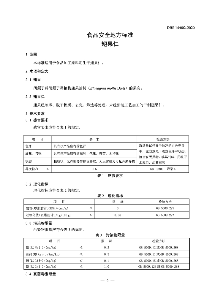 DBS14/ 002-2020 标准预览