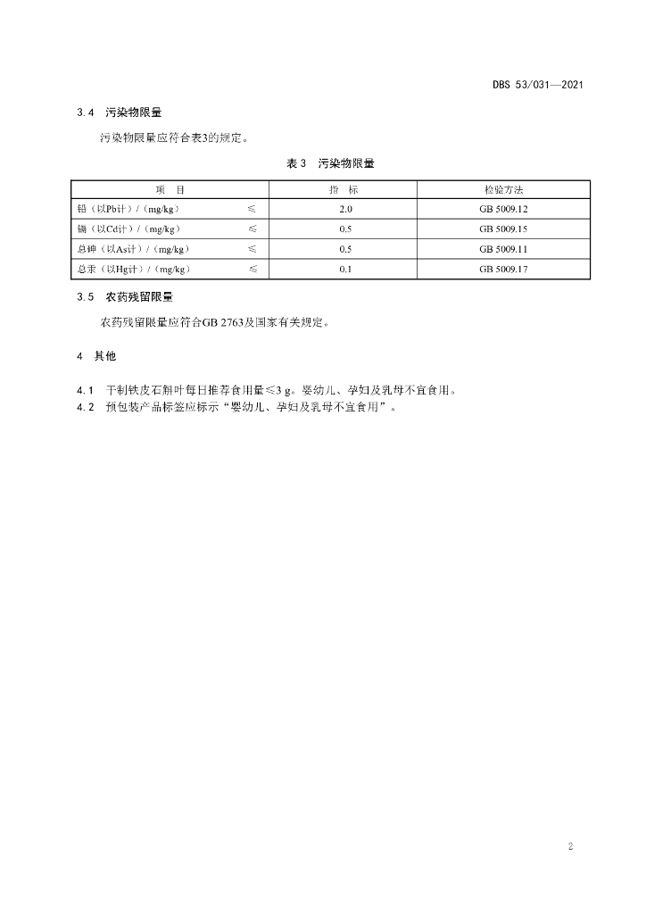 DBS53/ 031-2021 标准预览
