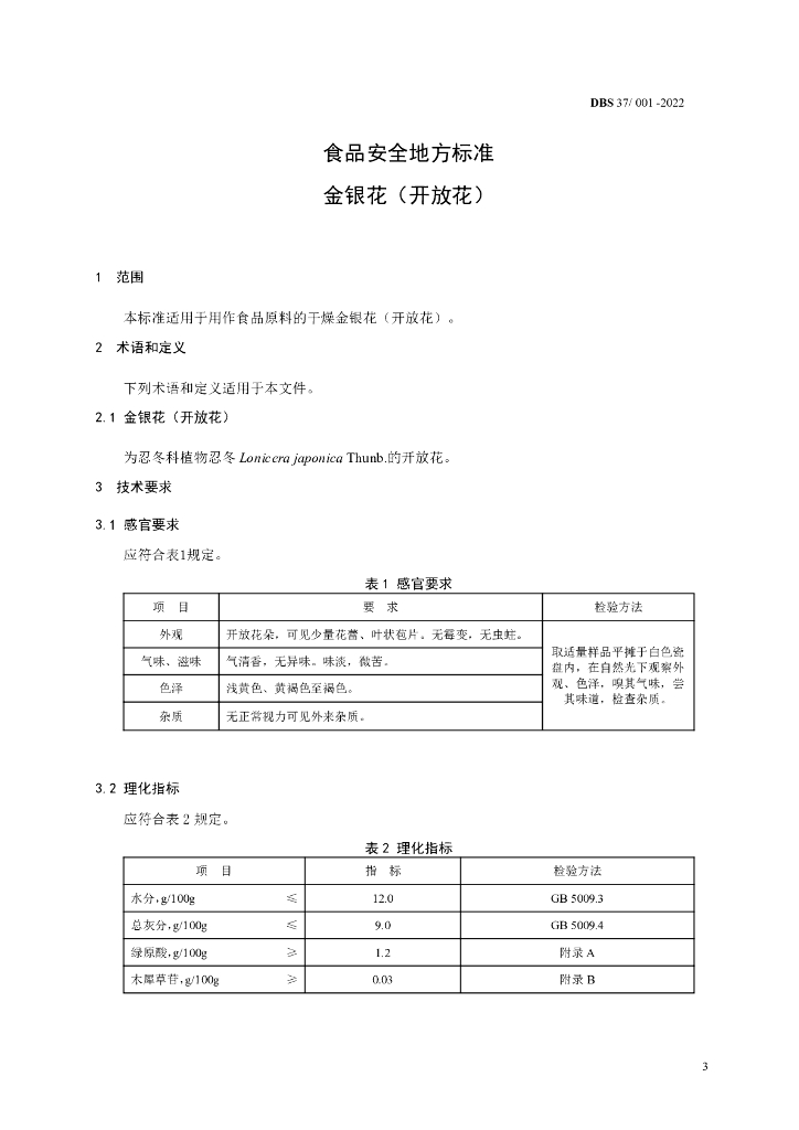 DBS37/ 001-2022 标准预览