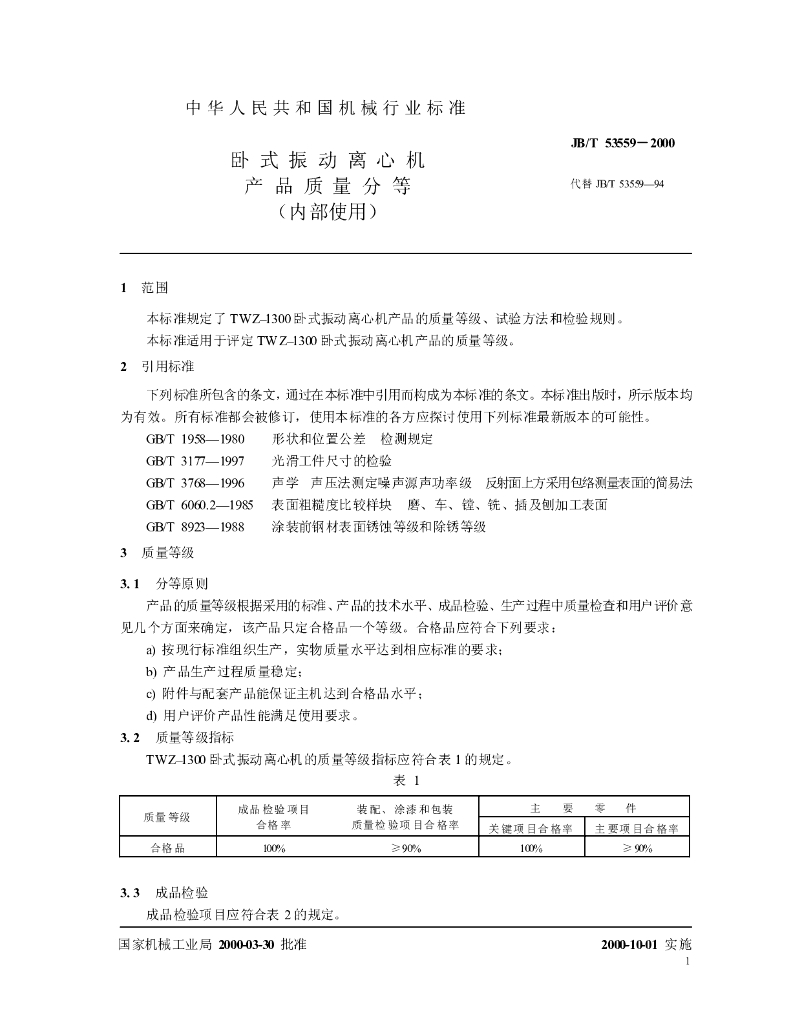 JB/T 53559-2000 标准预览
