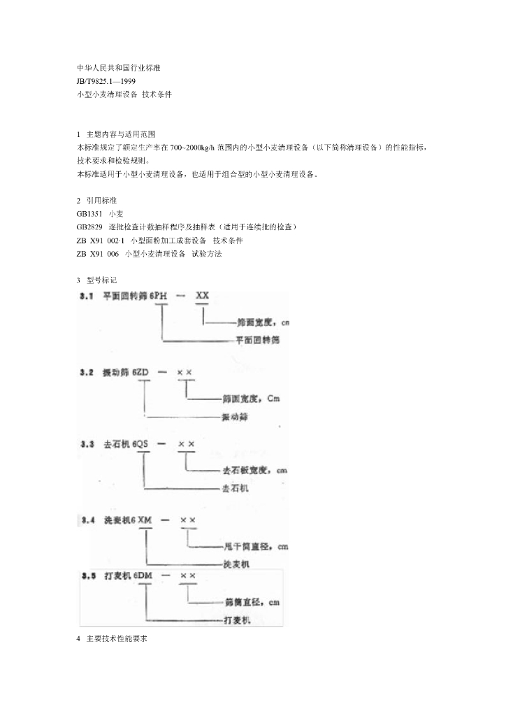JB/T 9825.1-1999 标准预览