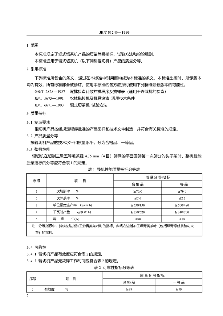 JB/T 51240-1999 标准预览