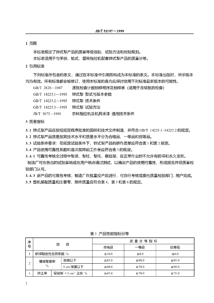 JB/T 51197-1999 标准预览