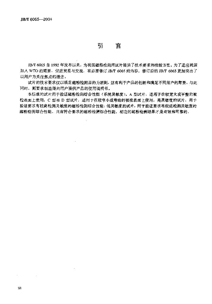 JB/T 6065-2004 标准预览