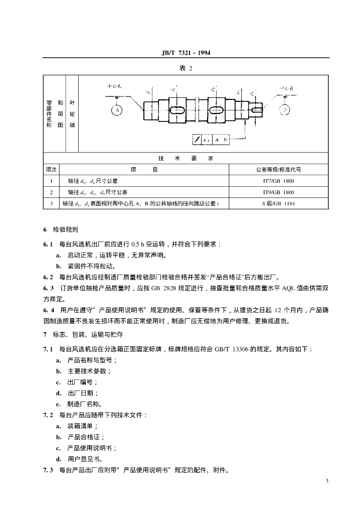 JB/T 7321-1994 标准预览