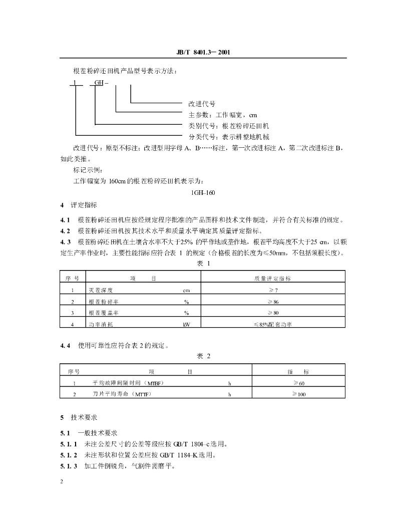 JB/T 8401.3-2001 标准预览