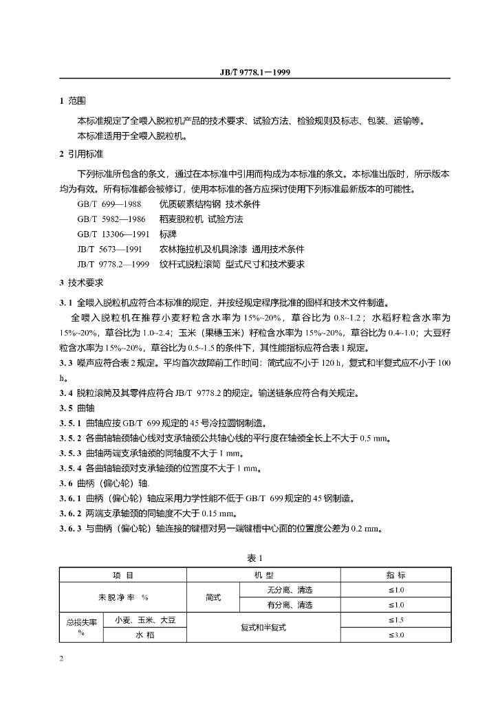 JB/T 9778.1-1999 标准预览