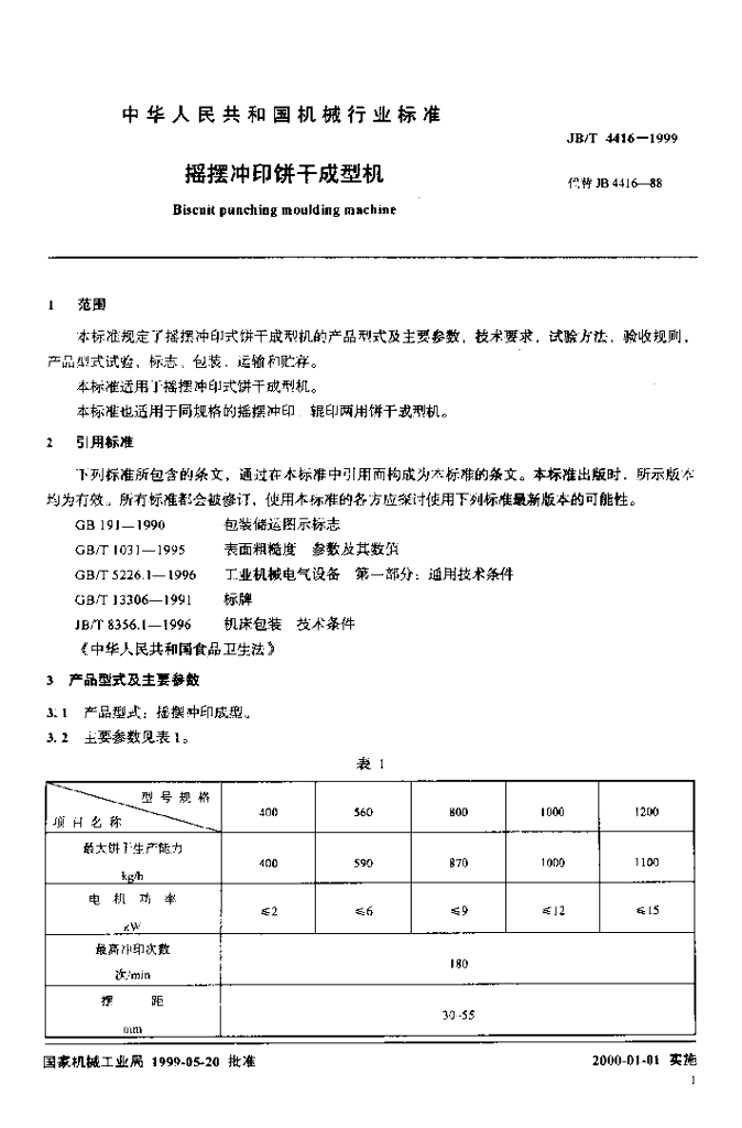 JB/T 4416-1999 标准预览