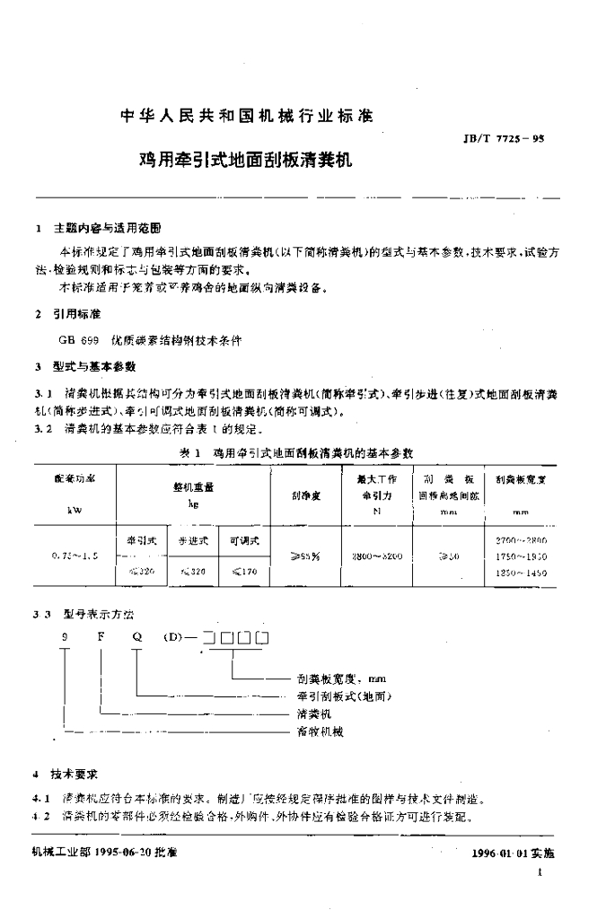 JB/T 7725-1995 标准预览