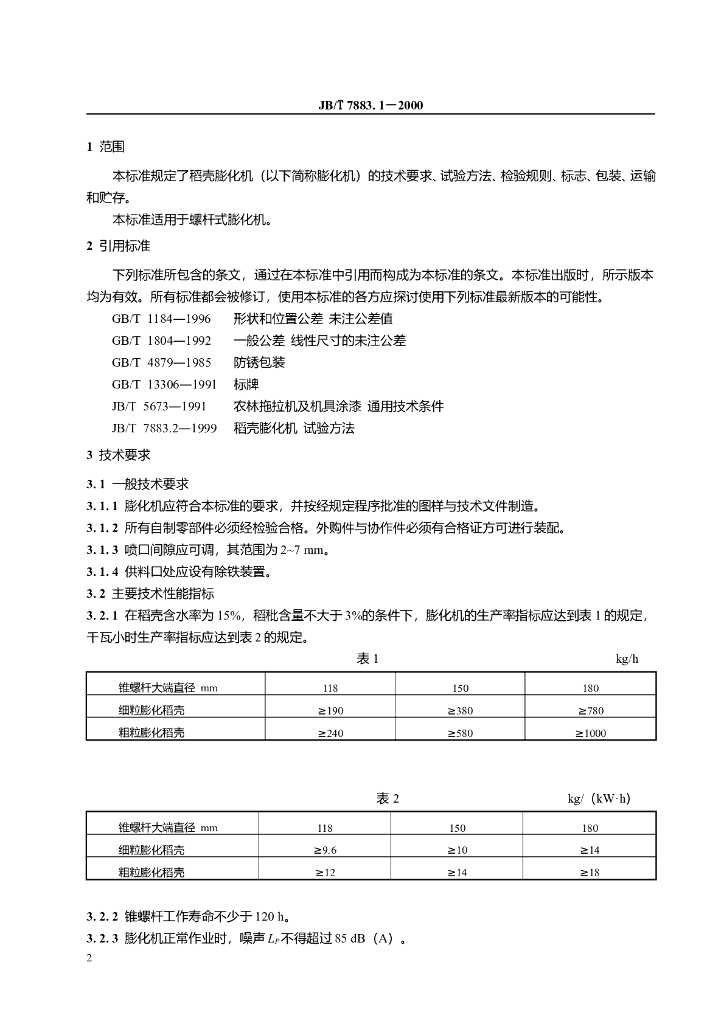 JB/T 7883.1-2000 标准预览