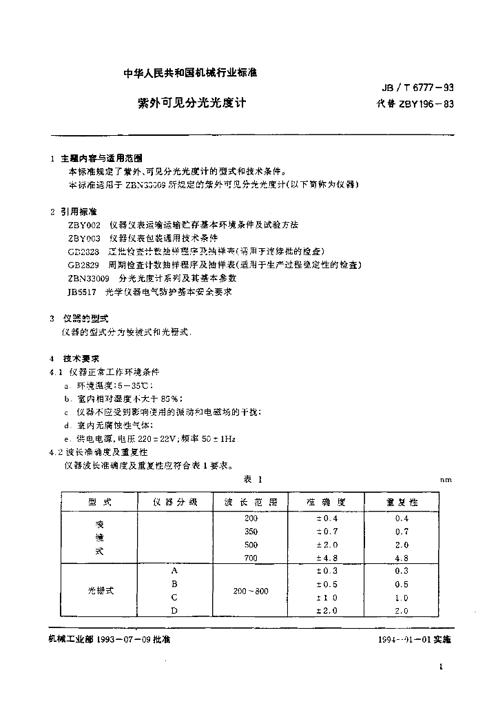 JB/T 6777-1993 标准预览