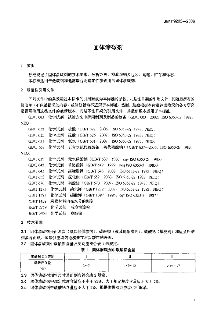 JB/T 9203-2008 标准预览
