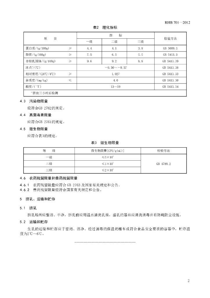 RHB 701-2012 标准预览