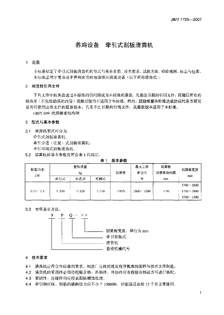 JB/T 7725-2007 标准预览