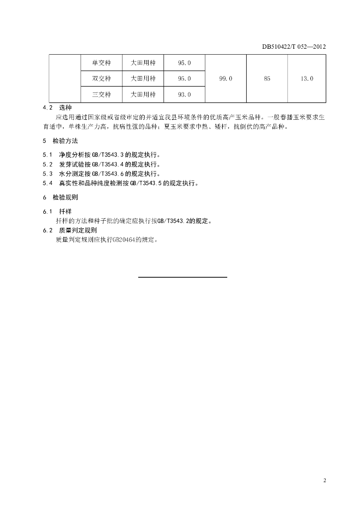 DB510422/T 052-2012 标准预览