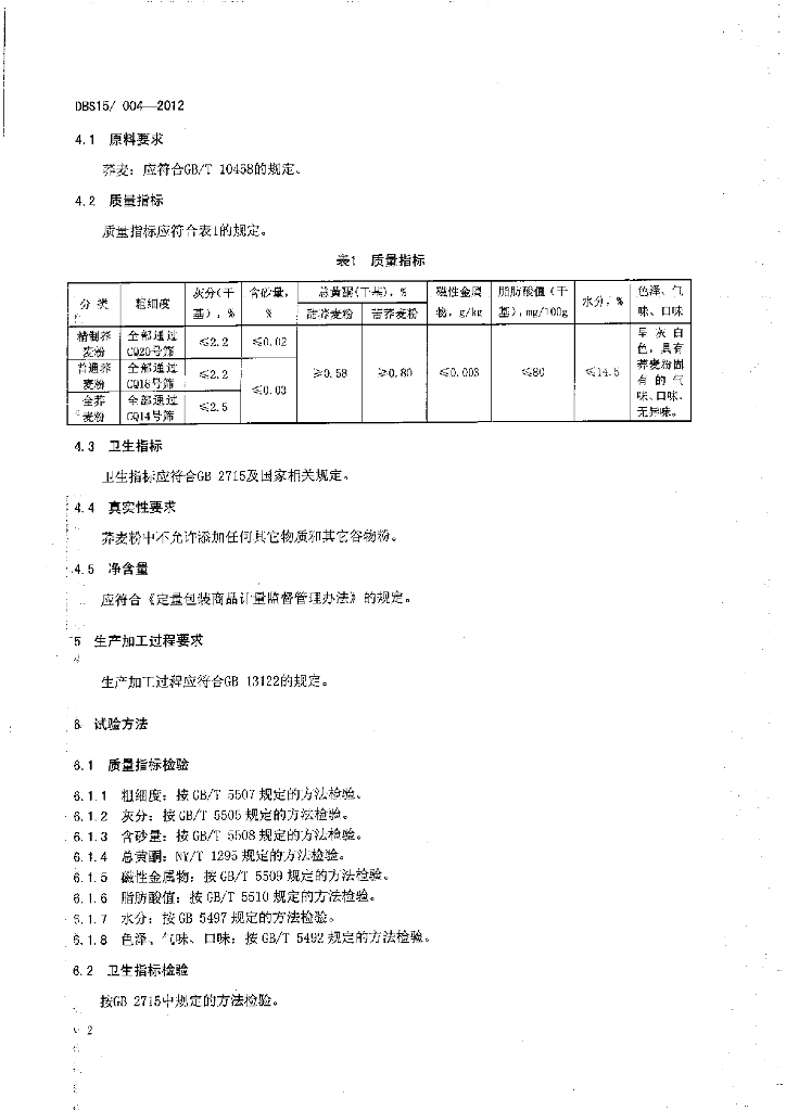 DBS15/ 004-2012 标准预览