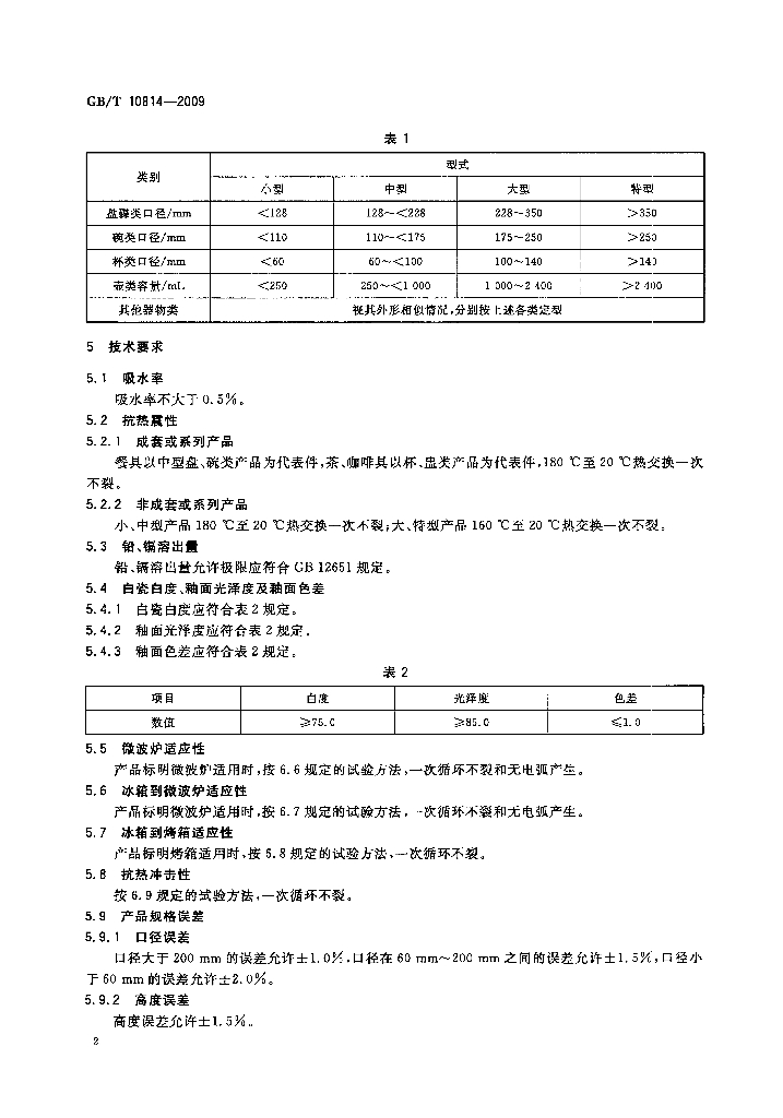 GB/T 10814-2009 标准预览