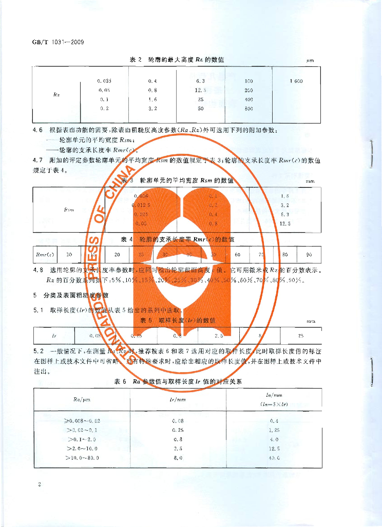 GB/T 1031-2009 标准预览