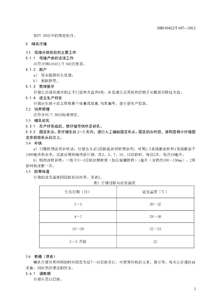 DB510422/T 047-2012 标准预览