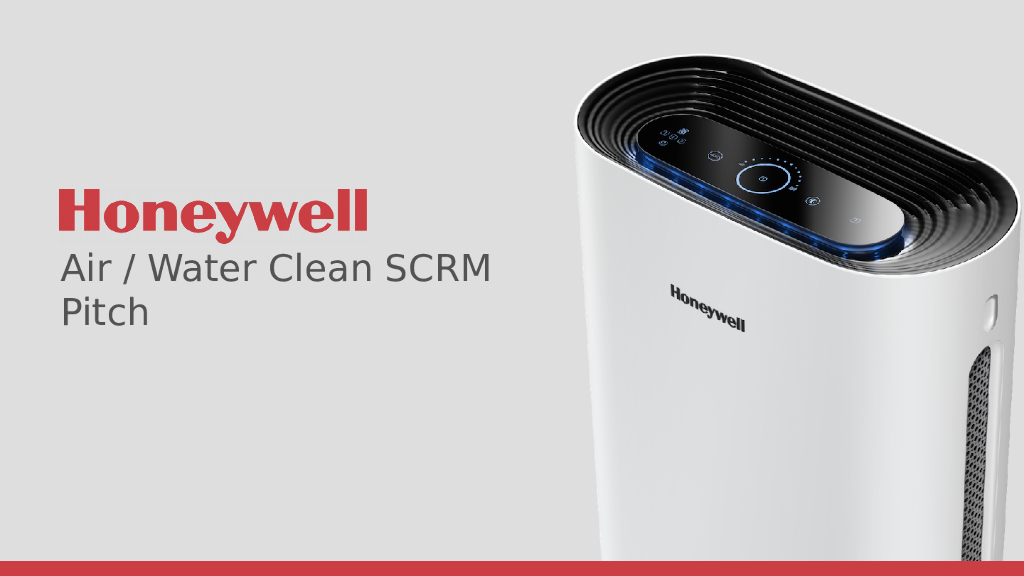 Honeywell 净水器创意沟通方案