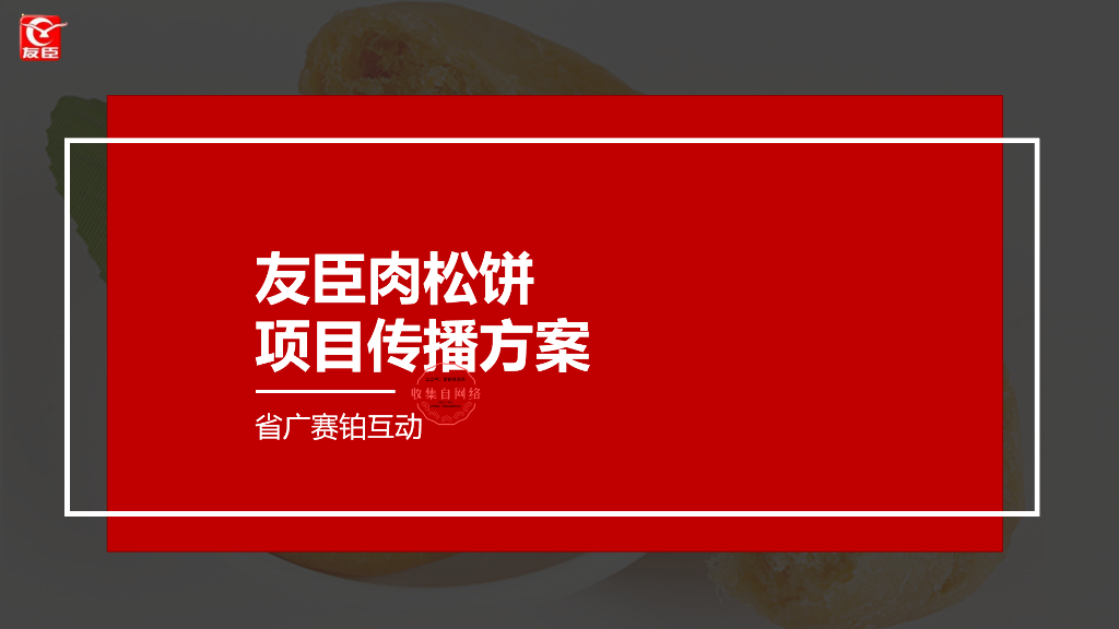 友臣肉松饼食品项目传播方案