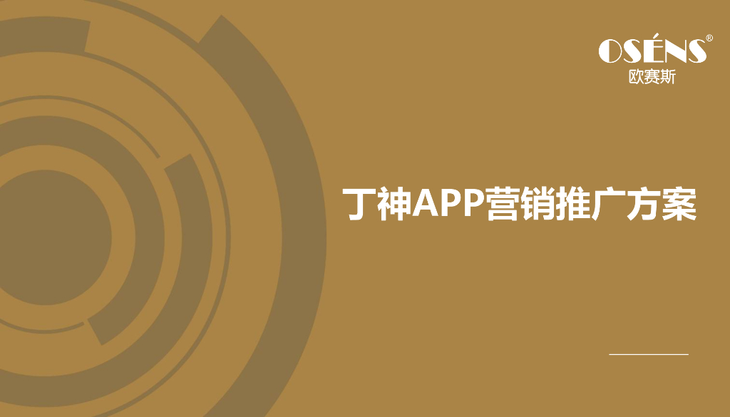 欧赛斯：丁神APP数字营销推广方案