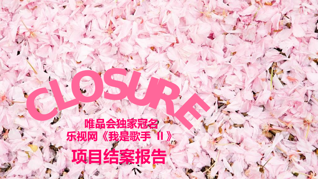 乐视网《我是歌手II》唯品会冠名结案报告