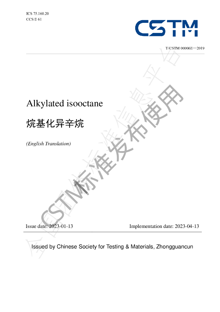 T/CSTM 00006E-2019 标准预览