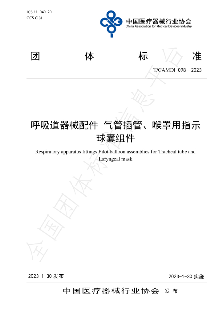 T/CAMDI 098-2023 标准预览