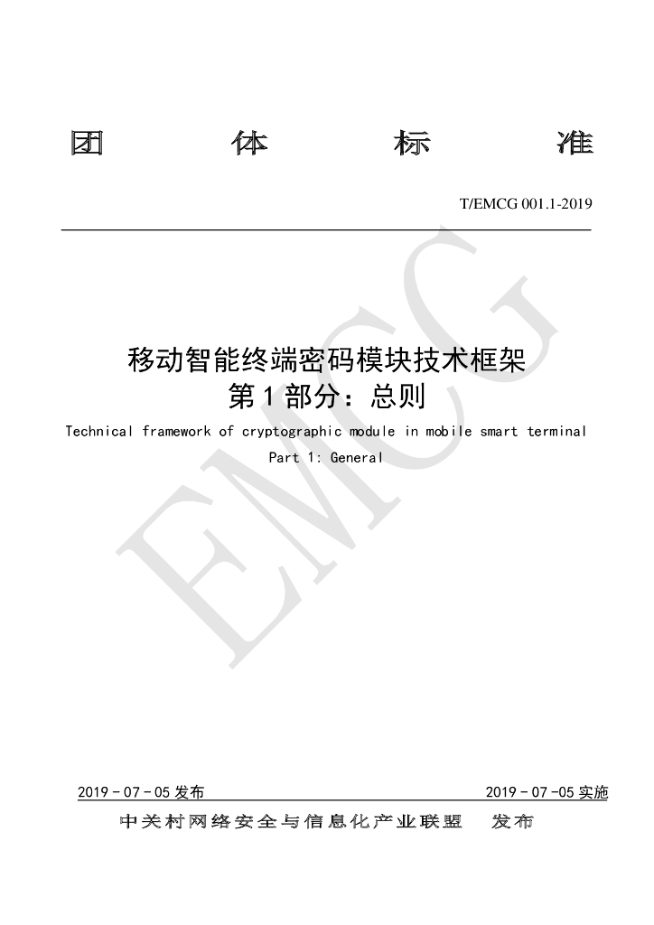 T/EMCG 001.1-2019 标准预览