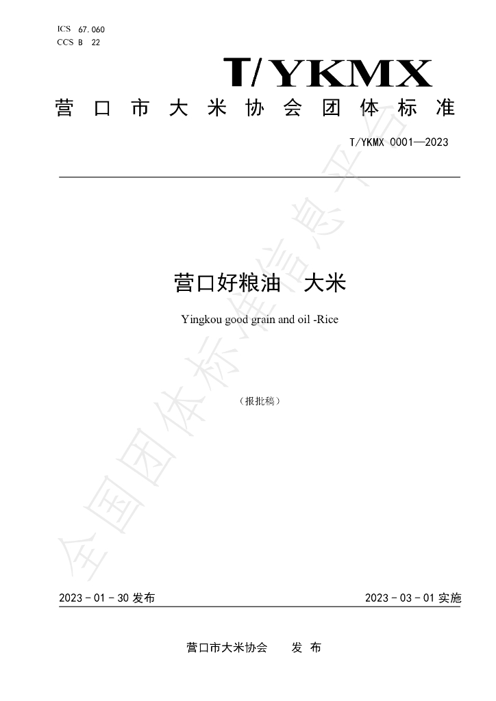 T/YKMX 0001-2023 标准预览