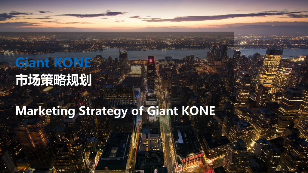 Giant KONE市场策略规划