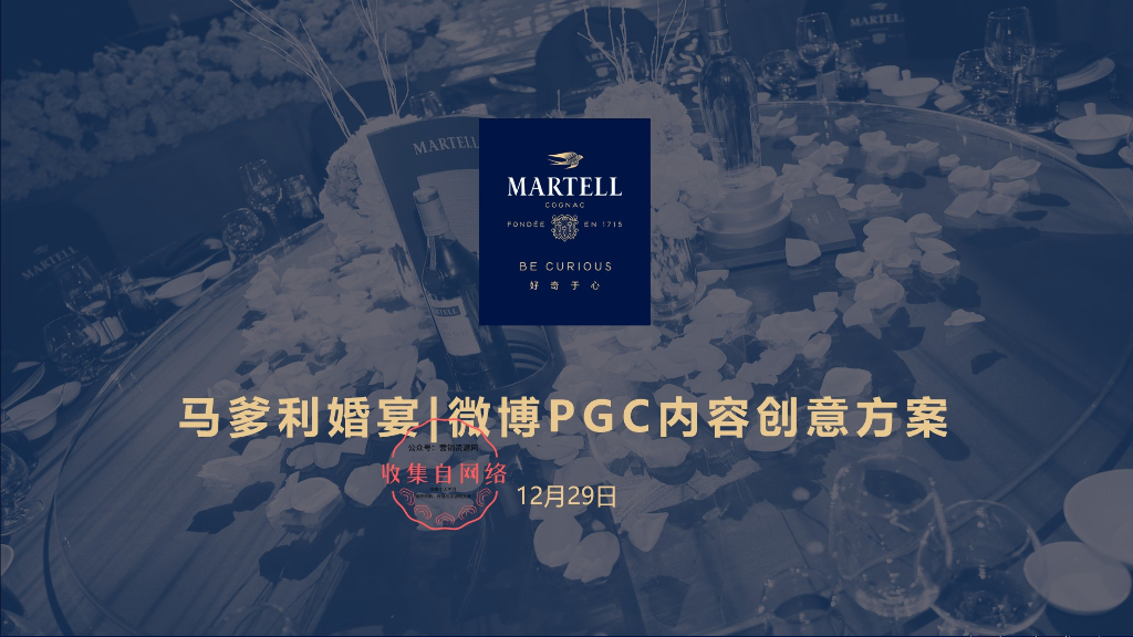 2019马爹利婚宴微博PGC视频创意方案