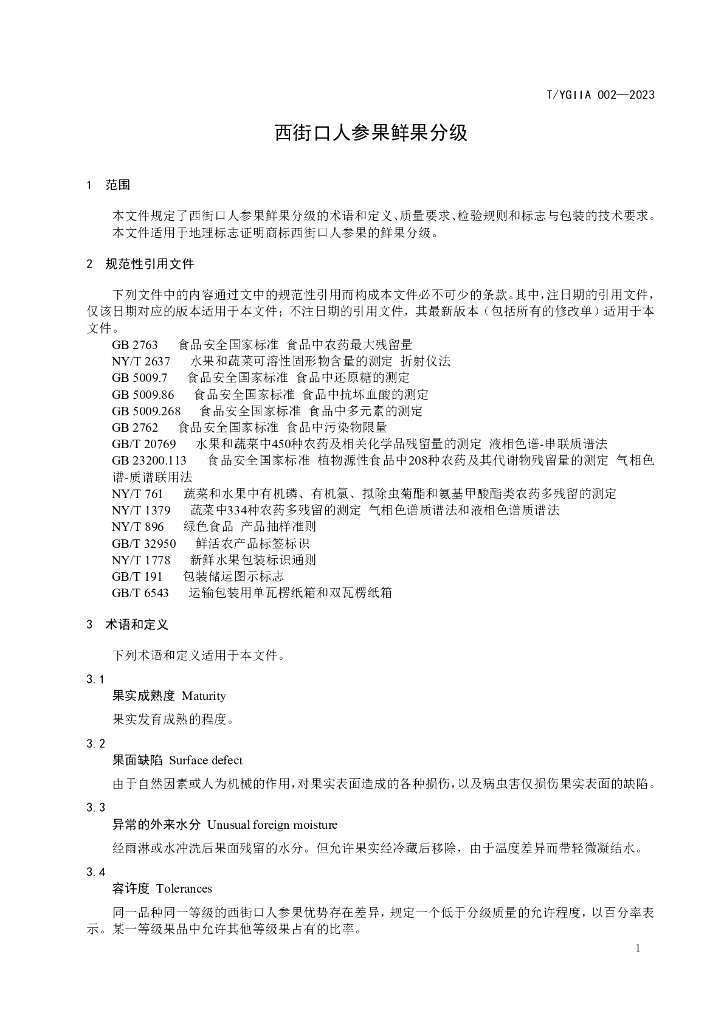 T/YGIIA 002-2023 标准预览