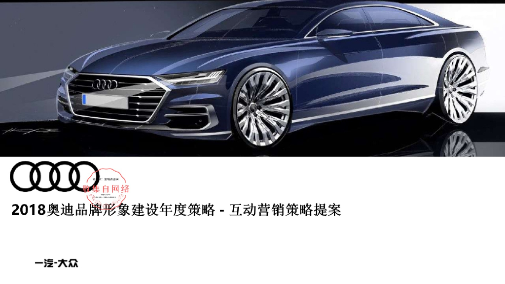 2018奥迪品牌形象建设年度策略方案