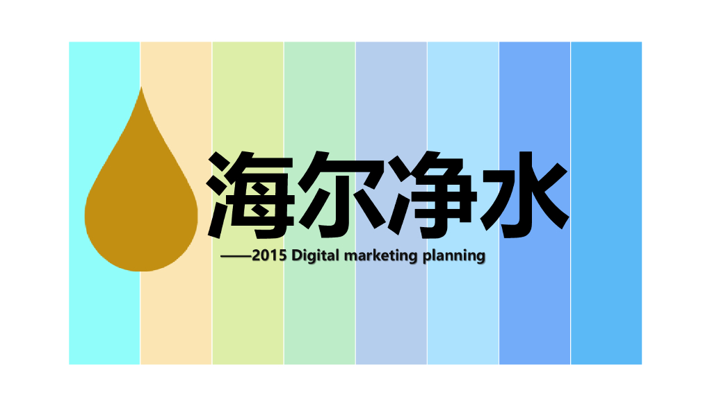 2015年度海尔净水线上传播规划