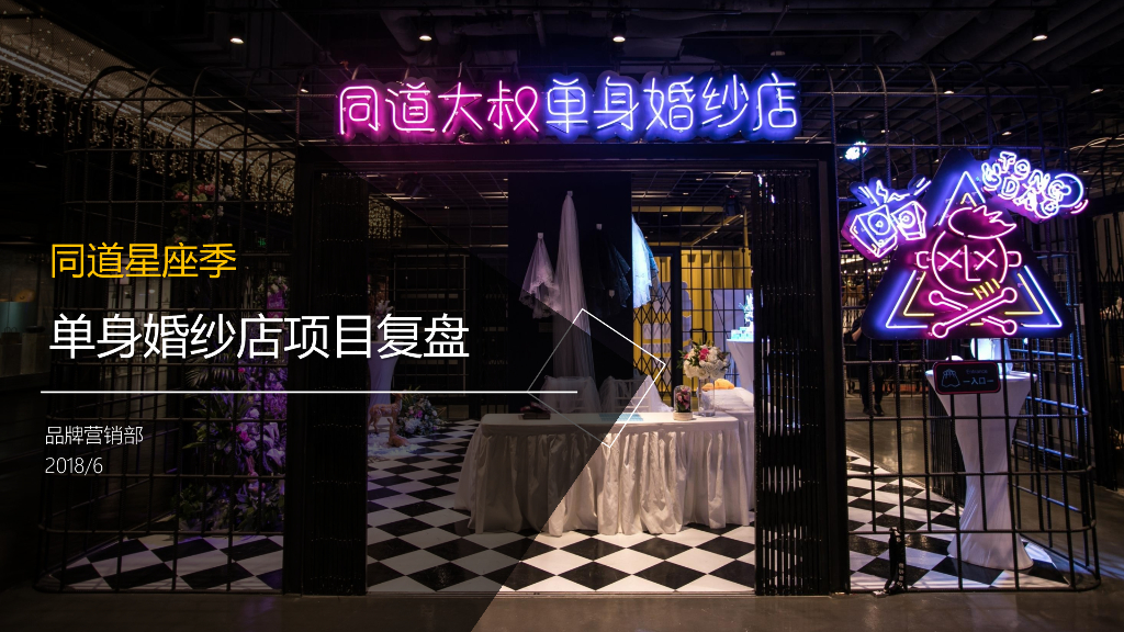 2018同道大叔单身婚纱店项目复盘报告