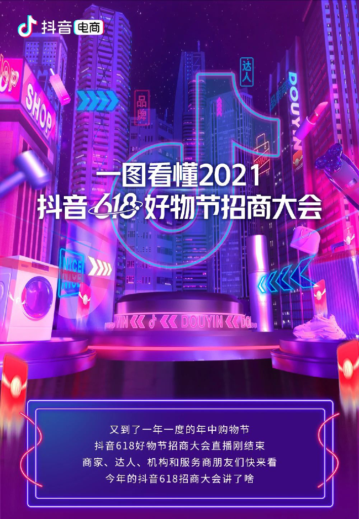 一图看懂2021抖音618好物节招商大会