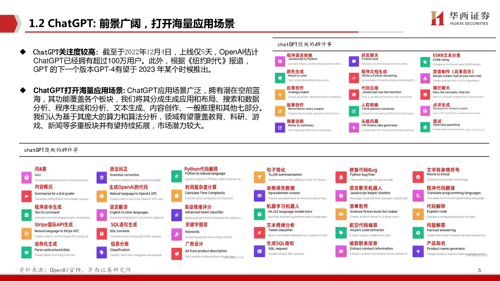 华西证券：计算机：ChatGPT：开启AI新纪元_第6页