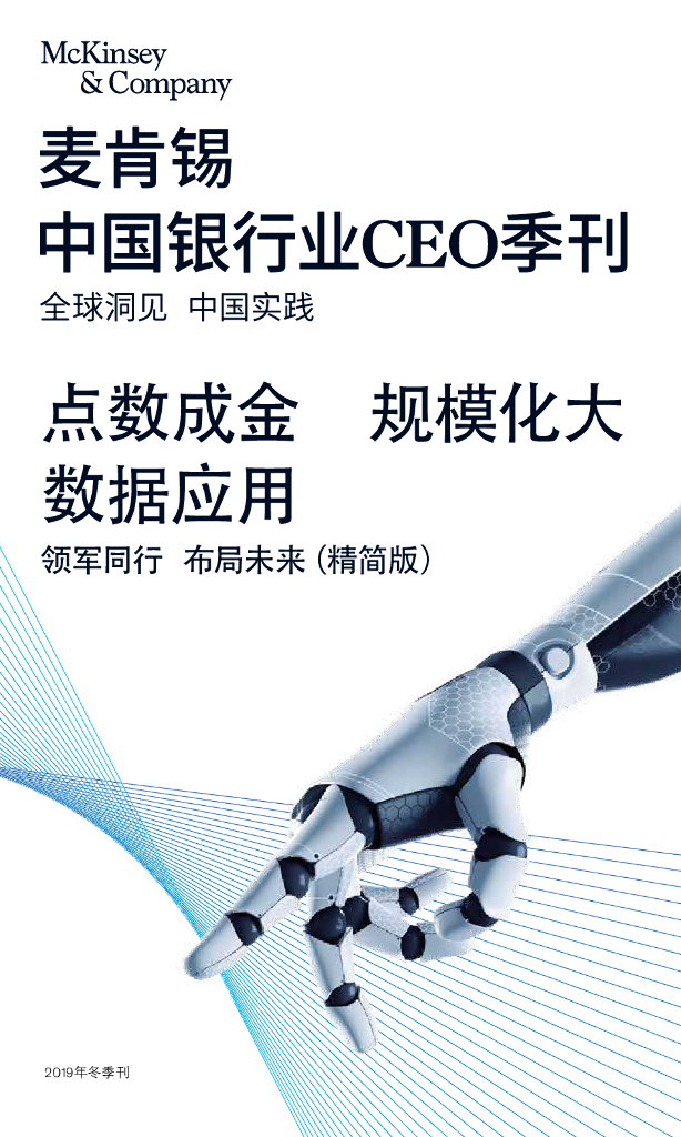麦肯锡-中国银行业CEO2019冬季刊