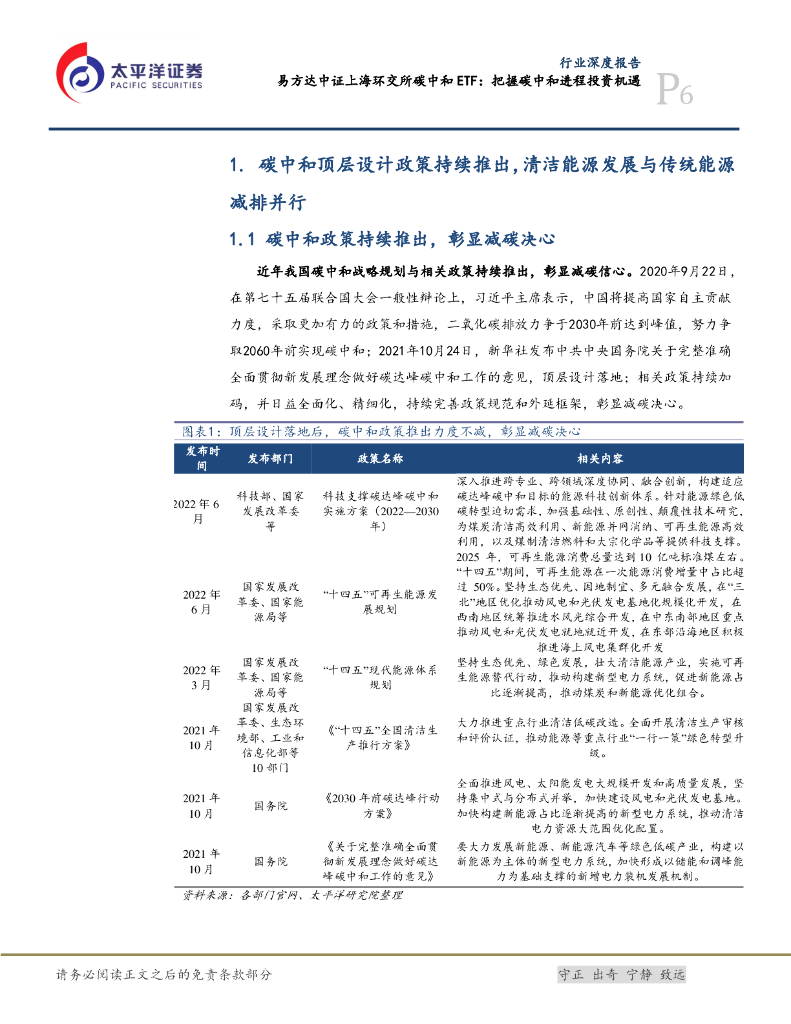 太平洋证券：电力设备行业深度报告：易方达中证上海环交所碳中和ETF：把握碳中和进程投资机遇_第6页