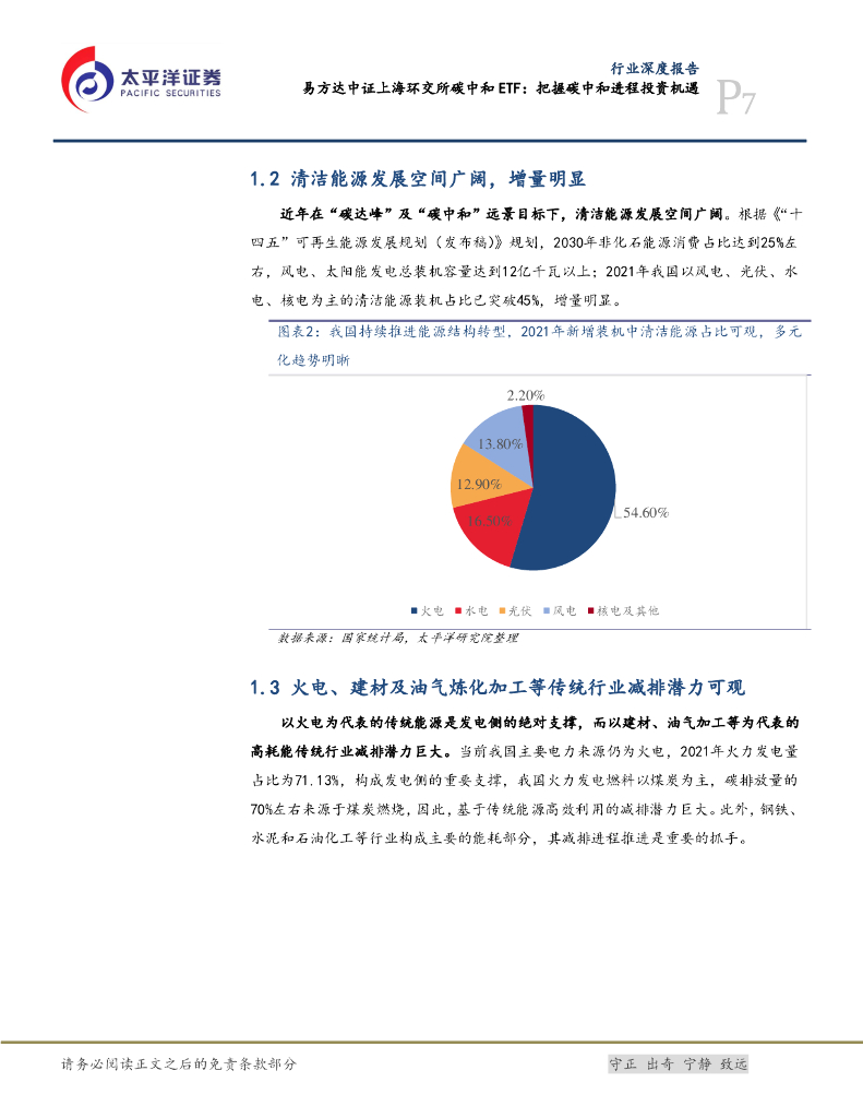 太平洋证券：电力设备行业深度报告：易方达中证上海环交所碳中和ETF：把握碳中和进程投资机遇_第7页