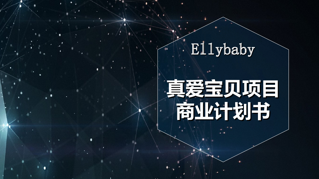 “Ellebaby真爱宝贝“唯一专注日淘母婴跨境社交化电商平台商业计划书