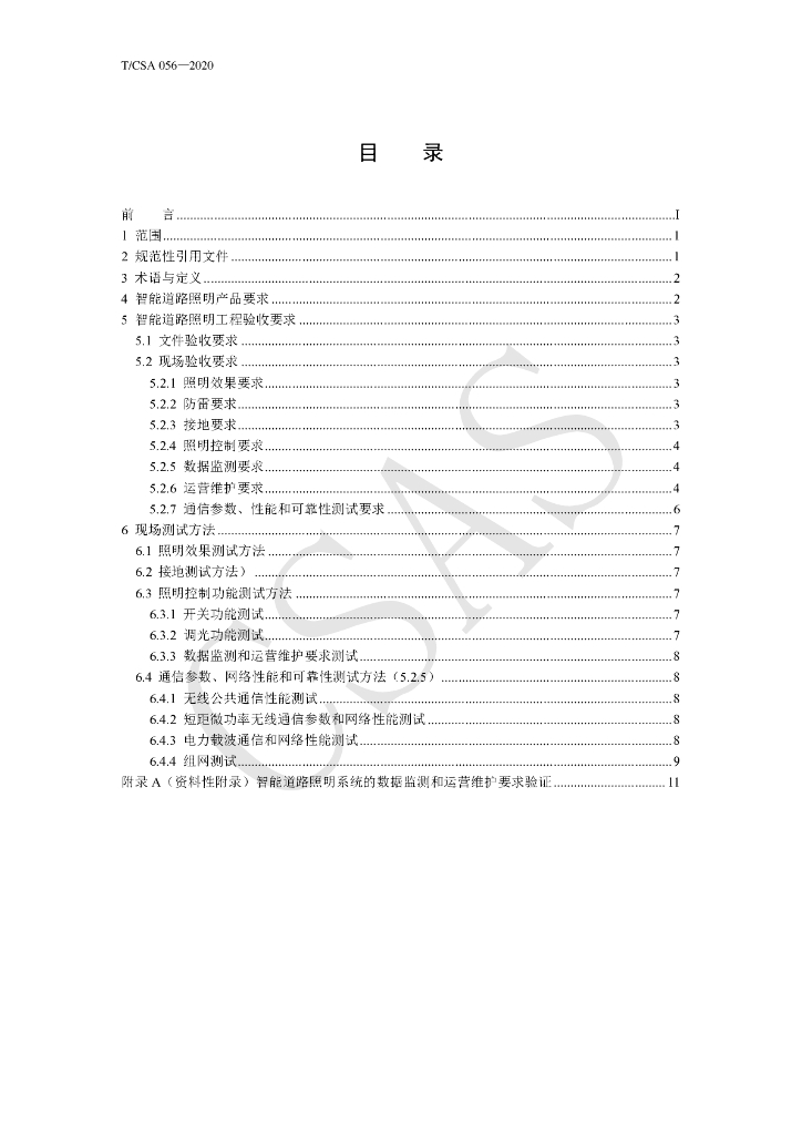 T/CSA 056-2020 标准预览